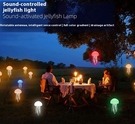 Jellyfish Mood Lamp – LED Ambient Night Light for Cozy Spaces