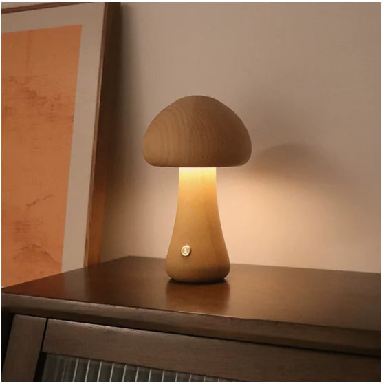 Mushroom Table Lamp – Beech A