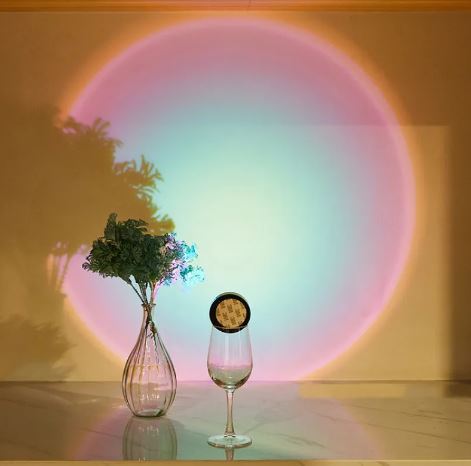 Lights Touch Sunset Lamp – warm sunset projection lamp, cozy ambient lighting | Zenova Shop