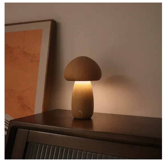 Mushroom Table Lamp – Beech B