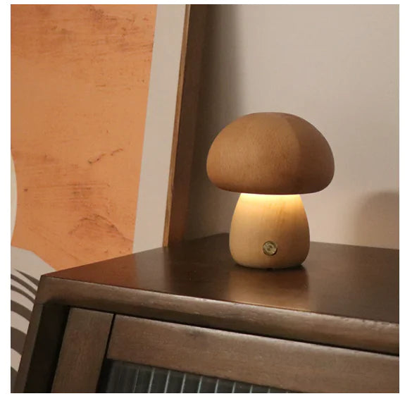 Mushroom Table Lamp – Beech D