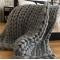 Chunky Knit Cozy Blanket – Premium Thick Weave Throw