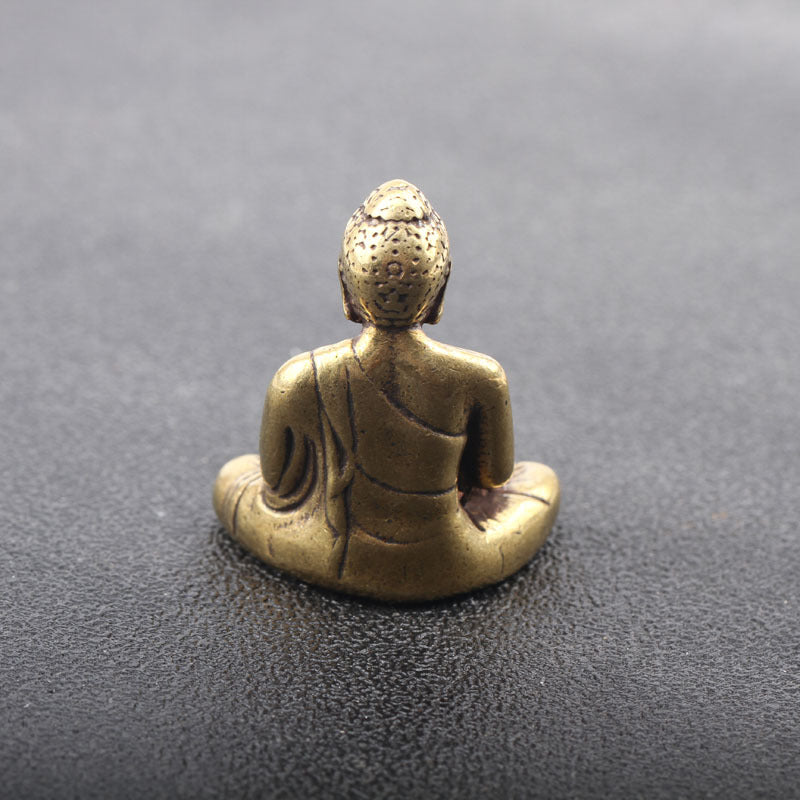 Brass Meditation Figure Sculpture – Calm Minimalist Home Decor