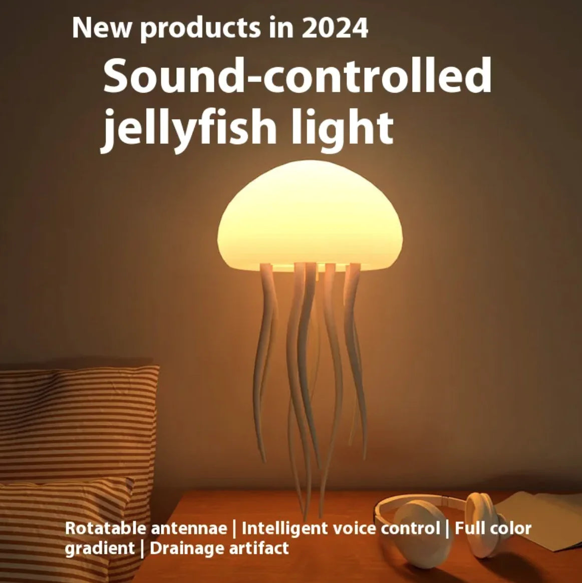 Jellyfish Mood Lamp – LED Ambient Night Light for Cozy Spaces
