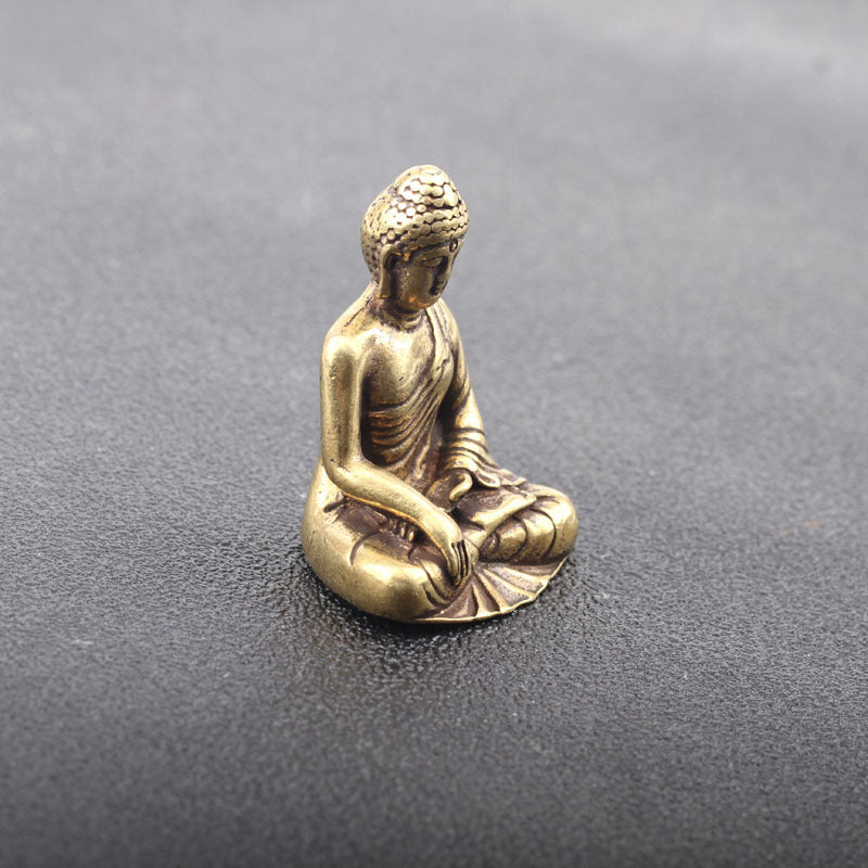 Brass Meditation Figure Sculpture – Calm Minimalist Home Decor