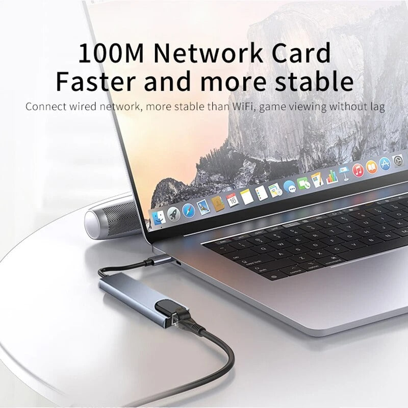 Advanced 8-in-1 USB C Hub with 4K HDMI and Card Reader
